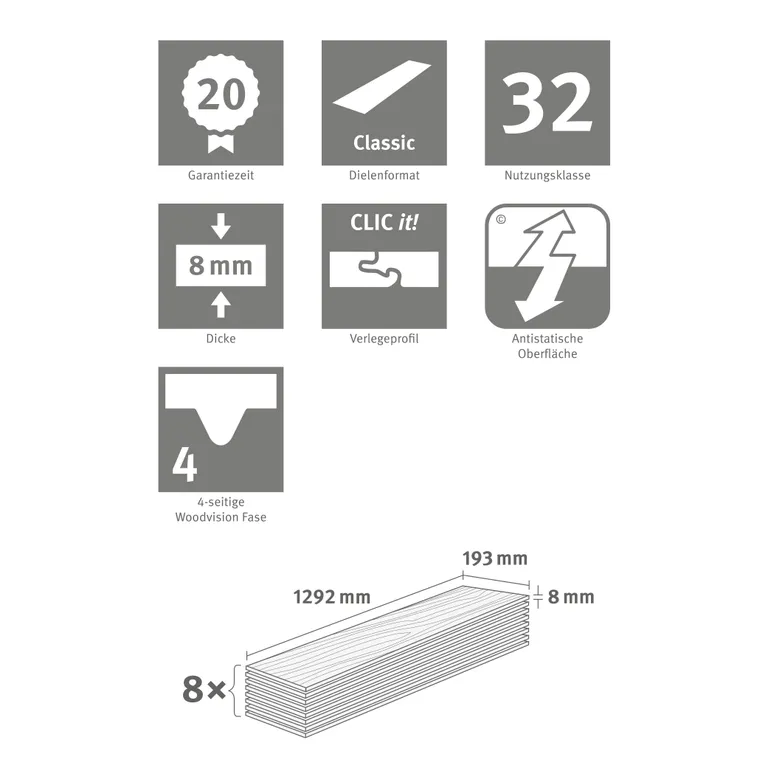 EGGER Laminat NatureSense EL2831 Elton Eiche weiss 5