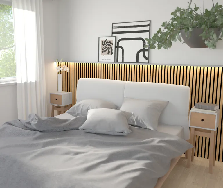 HORI WALL Akustik SlimLine Dekor Wandpaneele Natural Oak geölt 6