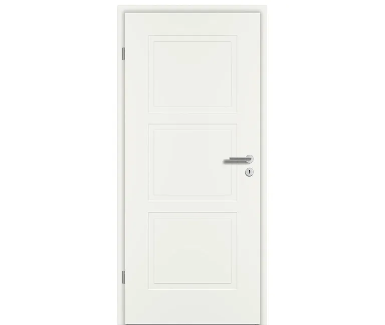 PRÜM Zimmertür ELEGANCE MODENA M3 Weißlack Exclusiv RAL 9010 Röhrenspan Eckkante 0