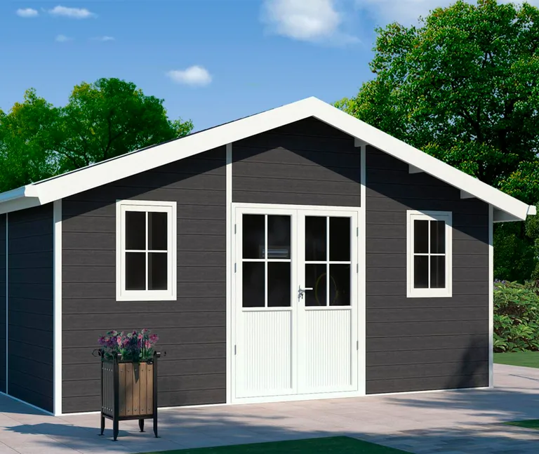 HORI WPC Gartenhaus Modern Line mit Satteldach 0