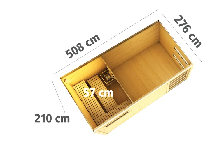 Karibu Sauna-Haus Hygge 38 mm 3
