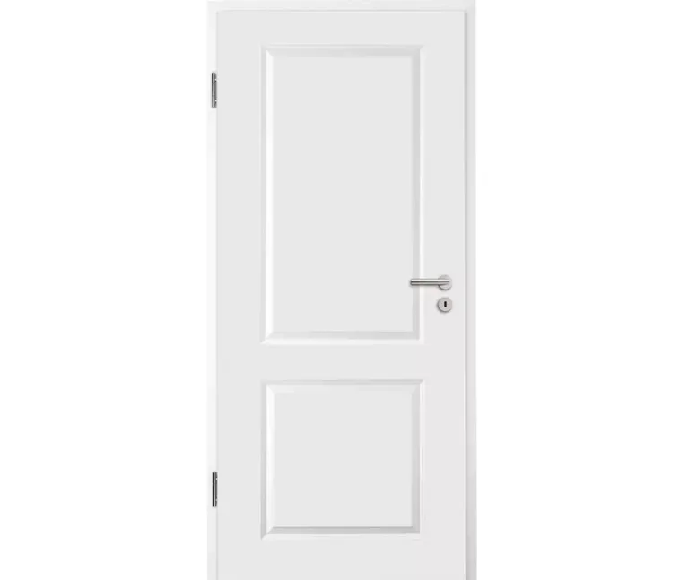 HORI Schallschutz Wohnungseingangstür Estella 2 Signalweiß RAL9003 SK2 Designkante Vollspan Komplettset 0
