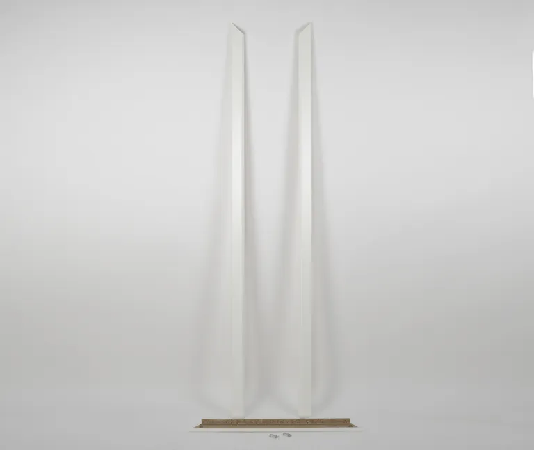 HORI Zierbekleidung Satz Weißlack RAL9010 eckig Eckkante 1