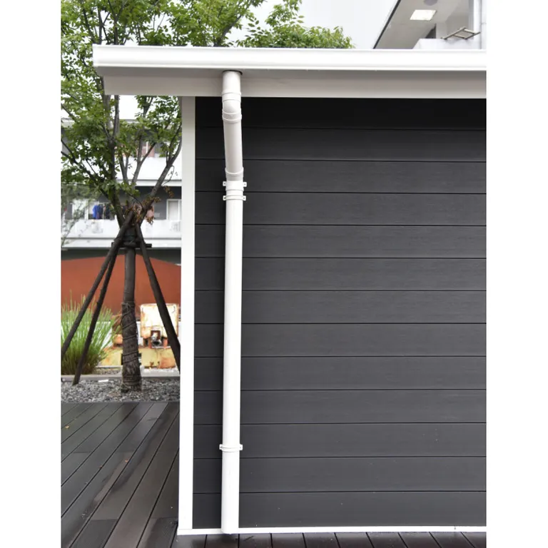 HORI Gartenhaus WPC Modern Line Aluminium Regenrinne  1
