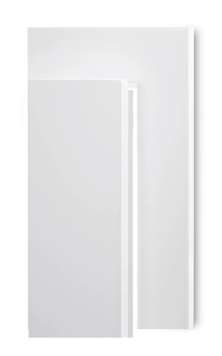 PRÜM Zimmertür Weißlack RAL9010 Wabe Eckkante 3