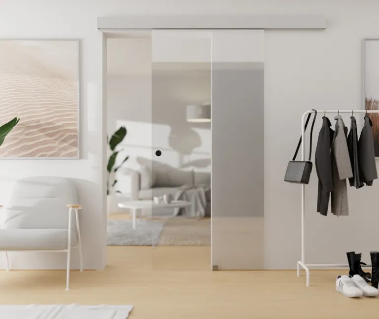 HORI Glasschiebetür 8 mm ESG Klarglas 1