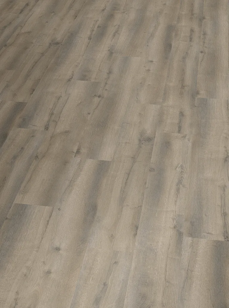 DOMIZIL PVC freier Klick-Designboden Aqua Eiche rustik geräuchert weiss Landhausdiele 1