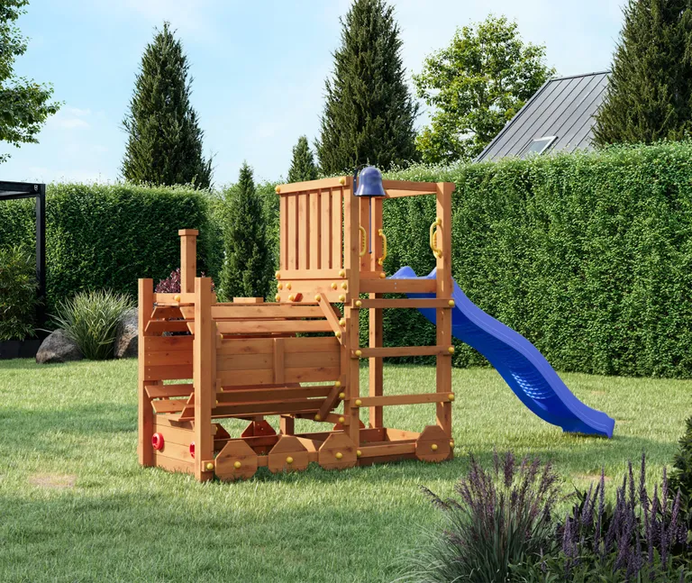 HORI Spielturm Loco Teak  1