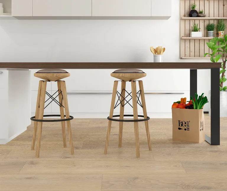 HORI Klick-Hartvinylboden Rigid SPC Eiche James Buchanan natur gekälkt Landhausdiele Holzstruktur 0