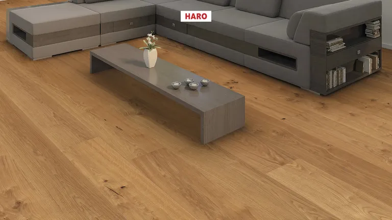 HARO Parkett 2500 Eiche Plaza Universal strukturiert Landhausdiele natur-geölt 3