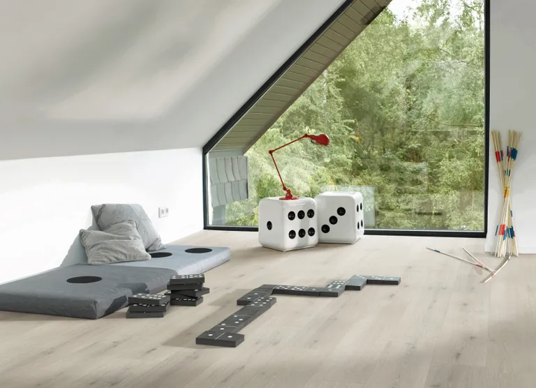 PARADOR PVC freier Klick-Designboden Modular ONE Eiche Urban weiß gekälkt Holzstruktur Landhausdiele 4