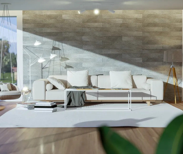 HORI Wandverkleidung Nivello MDF Paneele 3D Optik Beton grau 3