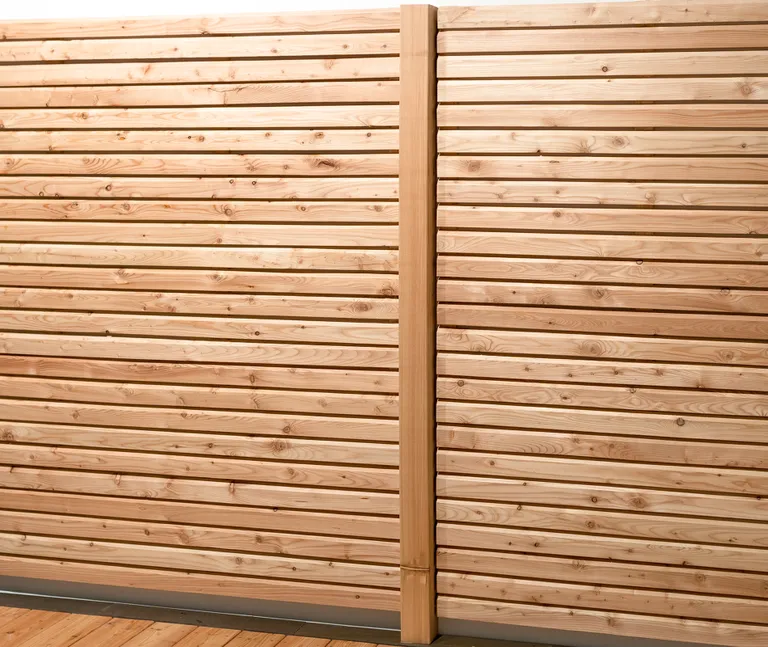 HORI Zaunpfosten für Sichtschutzzaun Gebirgslärche Rhombus 3