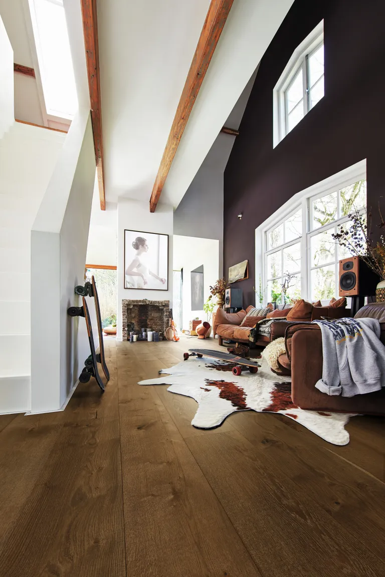 MEISTER Lindura Holzboden HD 400 Eiche authentic olivgrau 8903 gebürstet Landhausdiele 2
