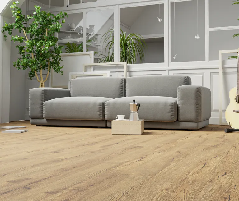 HORI Klick-Hartvinylboden Rigid SPC Eiche Baxter Bark Landhausdiele synchron Holzstruktur 4