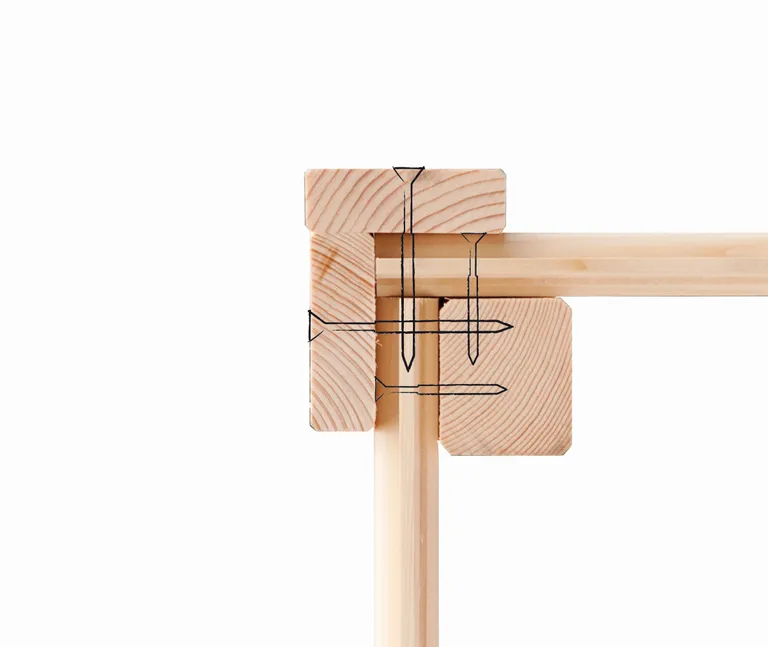 Karibu Hochbeet Steck- / Schraubsystem 28 mm 3