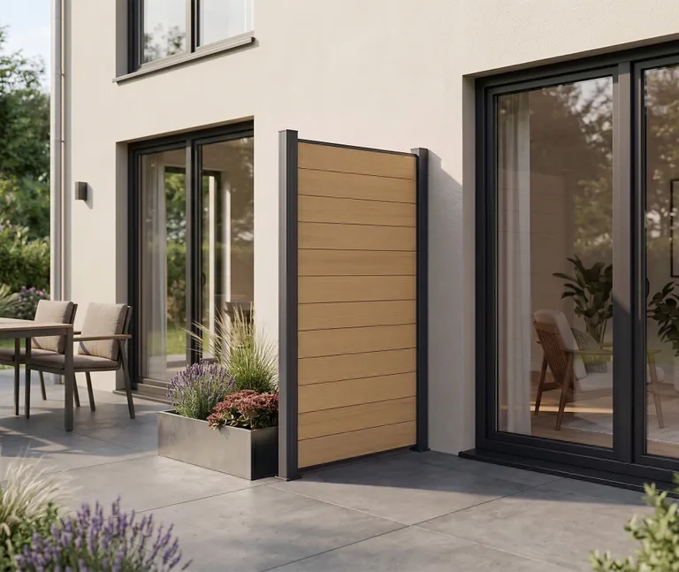NewTechWood WPC Sichtschutzzaun Stecksystem Portland 7