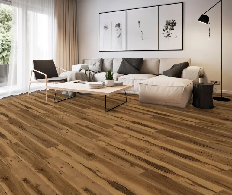 HORI Klebe-Vinylboden massiv Eiche stark rustikal natur Budaberg Holzstruktur Landhausdiele 4