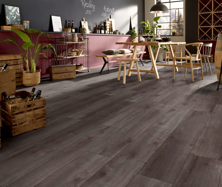 KRONOTEX Laminat Exquisit D6017 Kashmir Eiche Schwarz Landhausdiele 3