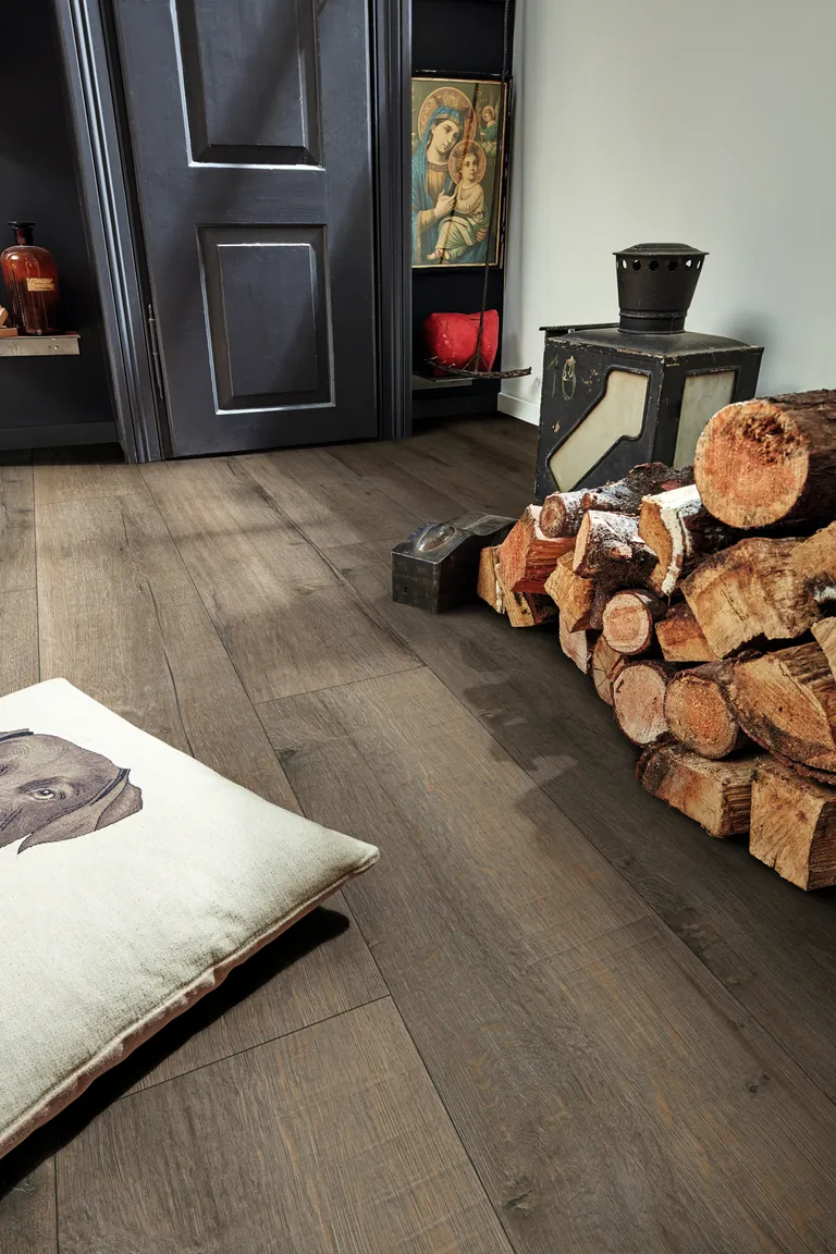 MEISTER PVC-freier Designboden MeisterDesign. next DD 500 S Altholzeiche lehmgrau Landhausdiele 5G Dry® 1
