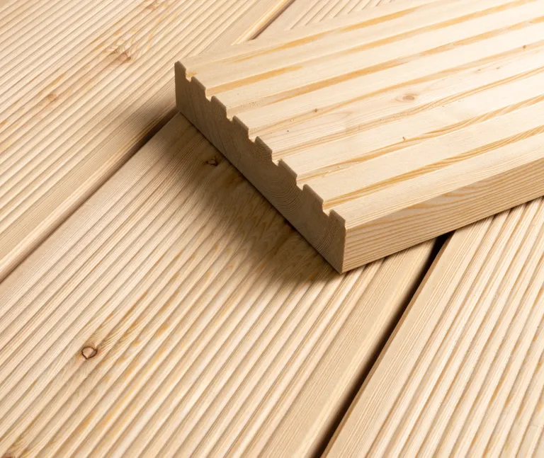 HORI Terrassendielen sibirische Lärche Kombi-Profil 27x142mm 3