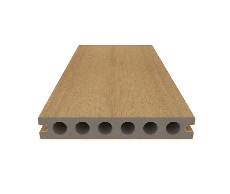 NewTechWood Terrassendielen WPC Hohlkammer Deluxe Red Cedar Holzstruktur gebürstet / glatt gebürstet Co-Extrudiert 22,5 x 138 mm 3