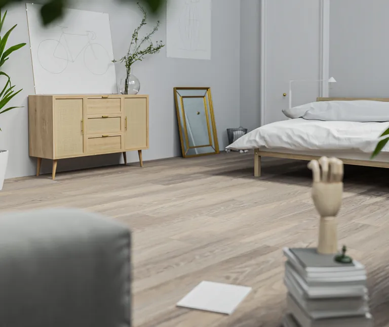 HORI Klick-Hartvinylboden massiv Eiche rauchgrau Landhausdiele 5