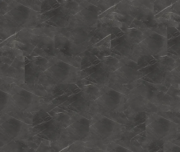 HORI Klick-Hartvinylboden Rigid SPC XXL Fliesenformat Marmo di Carrara Antracite Steinstruktur 1