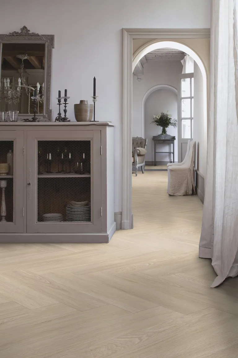 Gerflor Klebe-Vinylboden massiv Virtuo 55 Blomma Light Fischgrät 4