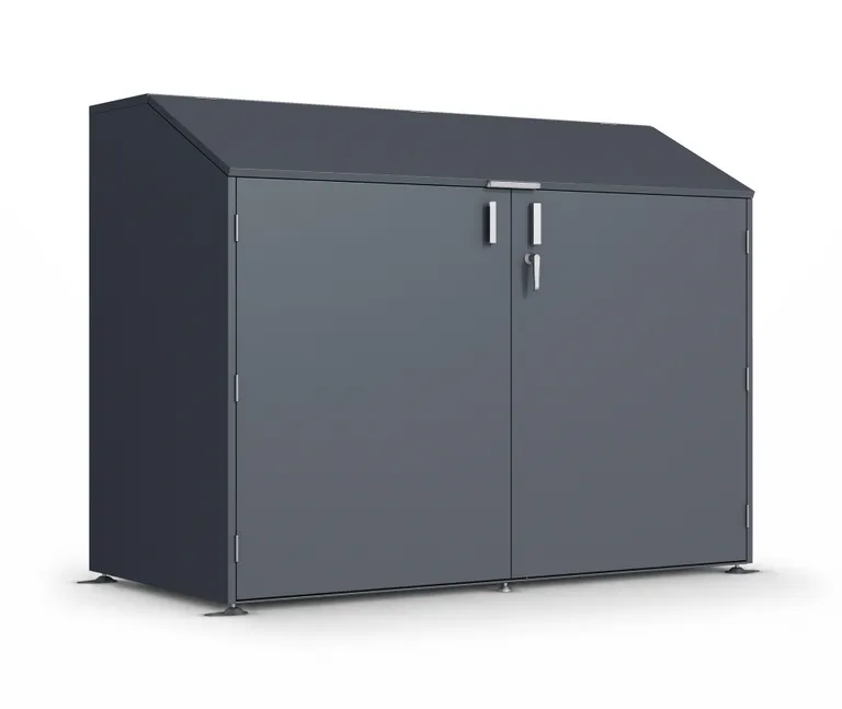 HORI Fahrradbox 200 x 100 x 157 cm Anthrazit 3