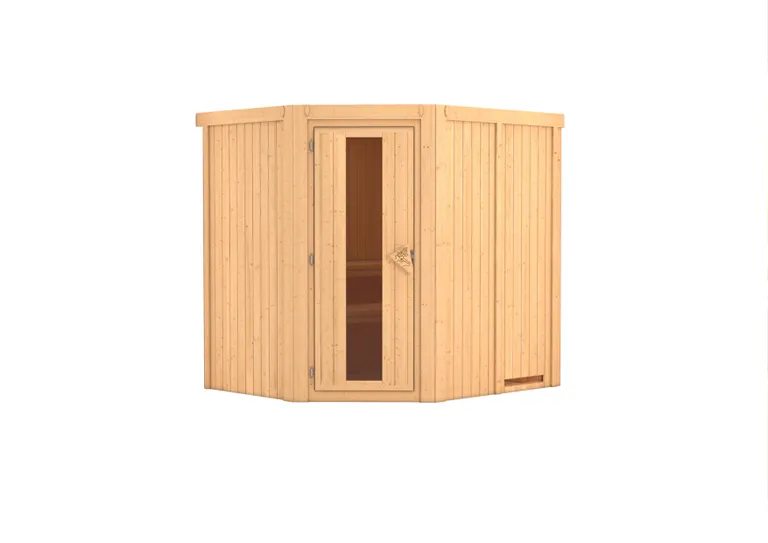 Karibu System-Sauna Siirin Eckeinstieg 68 mm 2