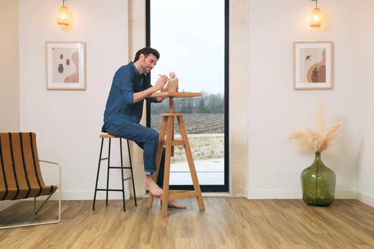 Gerflor Klebe-Vinylboden massiv Virtuo 30 Qaja Honey Landhausdiele 0