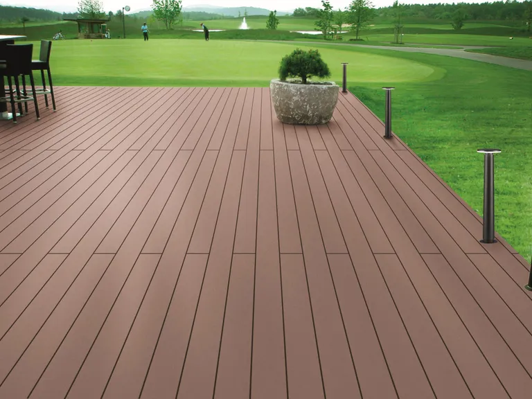 Lignodur terrafina Terrassendielen WPC Massiv Glatt Rotbraun 21x146mm 4