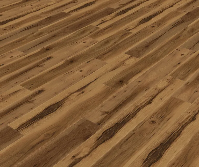 HORI Klebe-Vinylboden massiv Eiche stark rustikal natur Budaberg Holzstruktur Landhausdiele 1