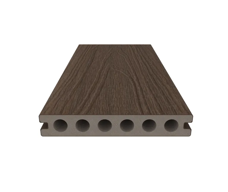 NewTechWood Terrassendielen WPC Hohlkammer Deluxe Oldwood Ipe Holzstruktur gebürstet / glatt gebürstet Co-Extrudiert 22,5 x 138 mm 2