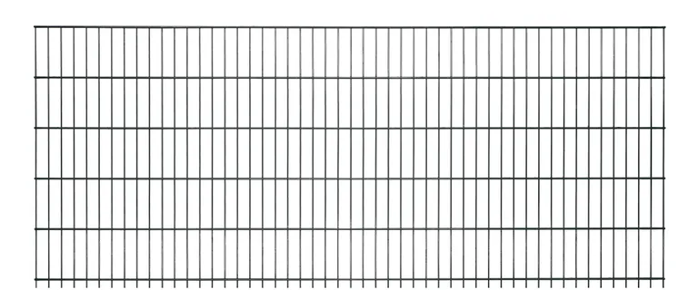 HORI Doppelstabmattenzaun S 6/5/6 mm Komplettset Basic, Zaunfeldbreite 251 cm 0