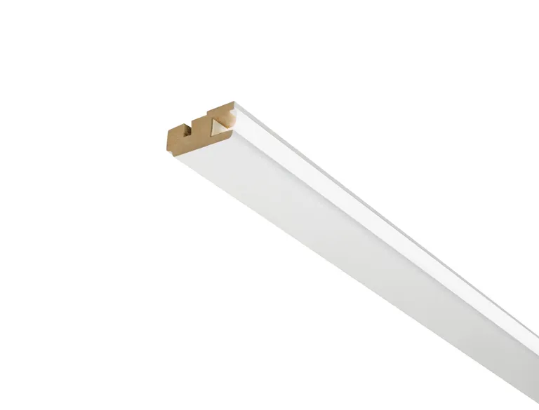 HORI MDF-Kern Deckenleiste LED uni weiss ähnlich RAL 9016 Grundierfolie 0