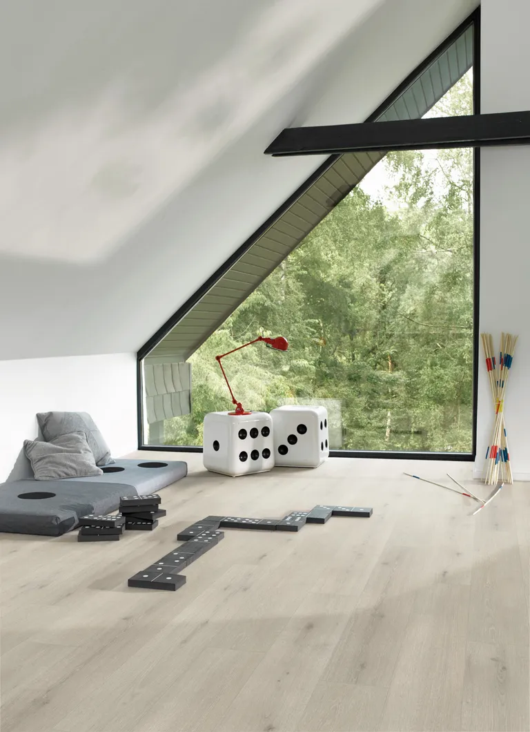PARADOR PVC freier Klick-Designboden Modular ONE Eiche Urban weiß gekälkt Holzstruktur Landhausdiele 5