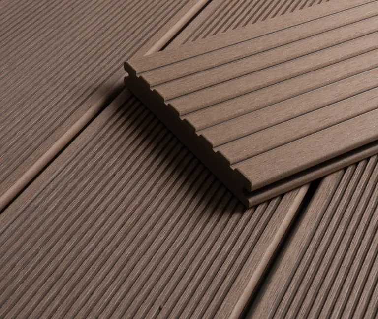 HORI Terrassendielen Komplettset WPC/BPC Vollprofil massiv braun 20 x 145 mm 4