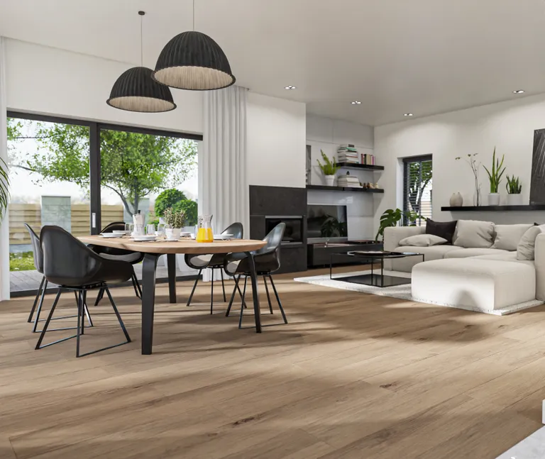 HORI Klick-Hartvinylboden Rigid SPC Eiche Dufourspitze strukturiert Landhausdiele 6