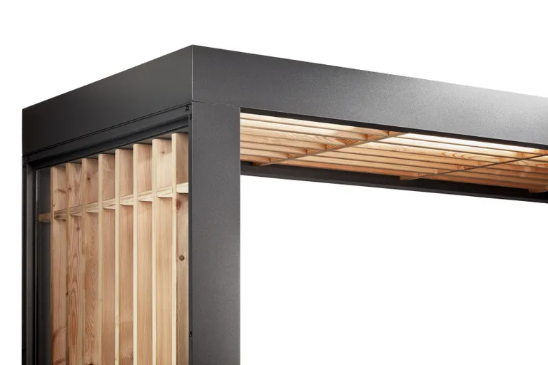 Gutta Vordach Haustür BS Timber mit Seitenteil 4