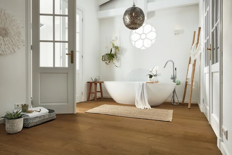 MEISTER Lindura Holzboden HD 400 Eiche natur terrabraun 8909 gebürstet Landhausdiele 1