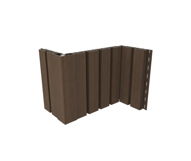 NewTechWood WPC Fassadenprofil Castellatio PRO65 33 x 181 mm Ipe 3