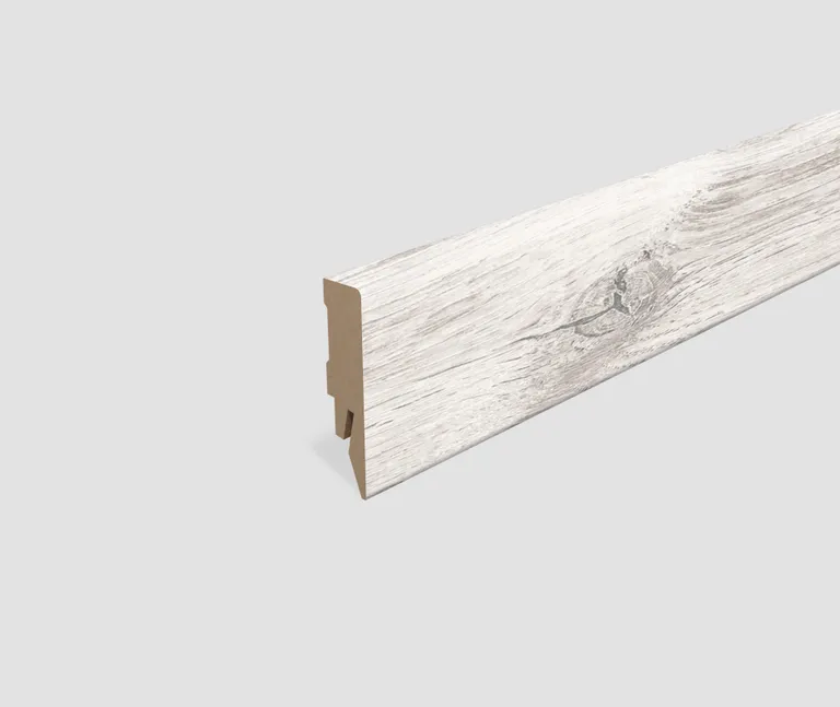 EGGER MDF-Kern Sockelleiste L511 passend zu Fußboden Waltham Eiche weiss 0