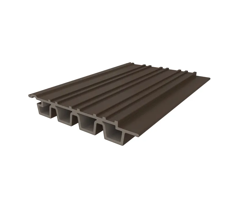 HORI WPC Fassadenprofil Rhombus Premium Small 33 x 215 x 2900 mm dunkelbraun 3