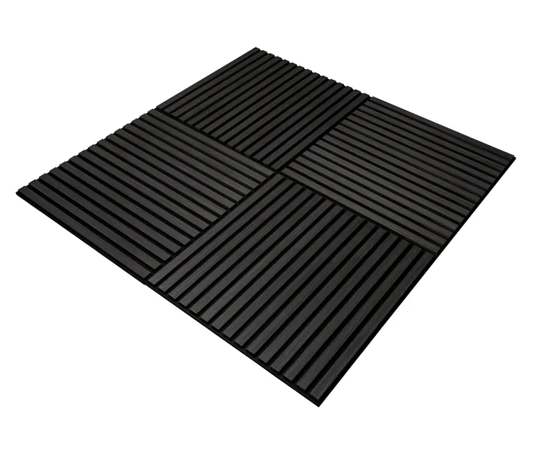 HORI WALL Akustik Dekor Wandpaneele Black Oak quadratisch 5