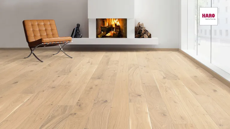 HARO Parkett Eiche Puroweiß Universal strukturiert Landhausdiele 2. Wahl 3