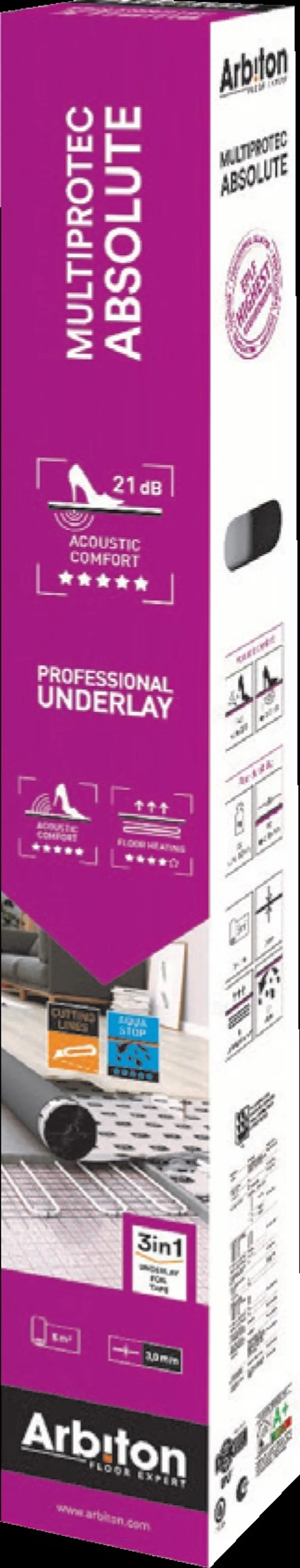 Arbiton Multiprotect Absolute 3in1 PU-M Trittschalldämmung 1