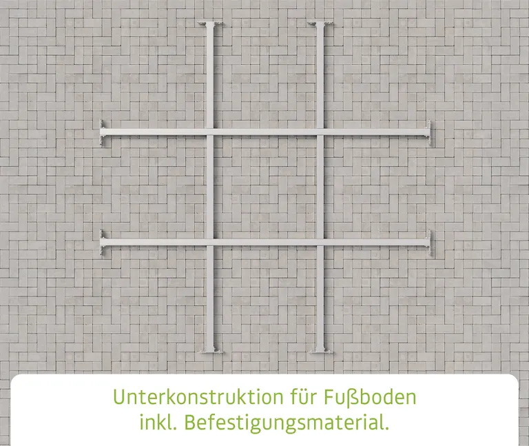HORI Unterkonstruktion für Gerätehaus 214 x 262 cm 1