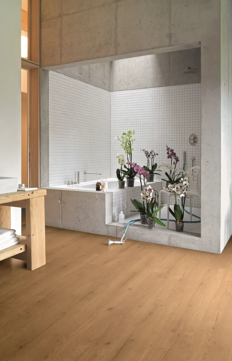 PARADOR Klebe-Vinylboden Basic 2.0 Eiche Infinity Natur Lebhafte struktur Landhausdiele 1